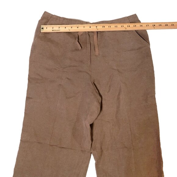 Pendleton Suit Womens Size L Brown Linen Blend Button-up Lightweight - Picture 10 of 13